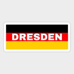 Dresden City in German Flag Sticker